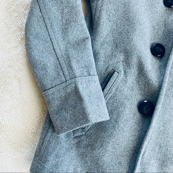 Old Navy Women’s Size S Classic Wool Peacoat Grey - Picture 3 of 7